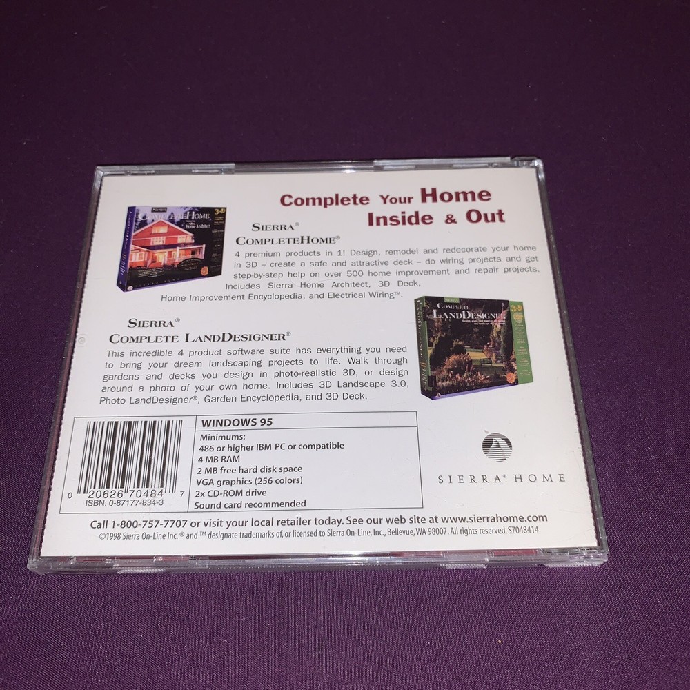 Garden Encyclopedia: Sierra Home (PC Windows 95)