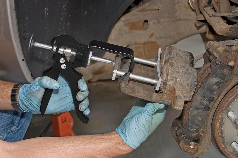 Efficient Dual Piston Brake Caliper Compressor Tool for Vehicle Maintenance