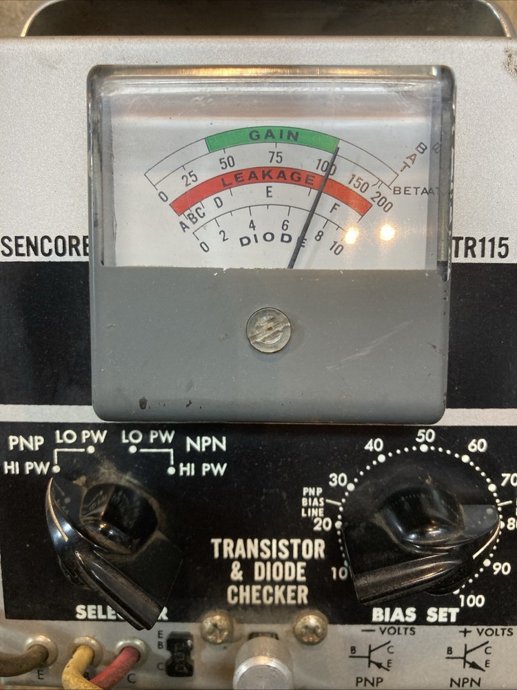 Sencore TR115 Transistor and Diode Checker tested Works manual included