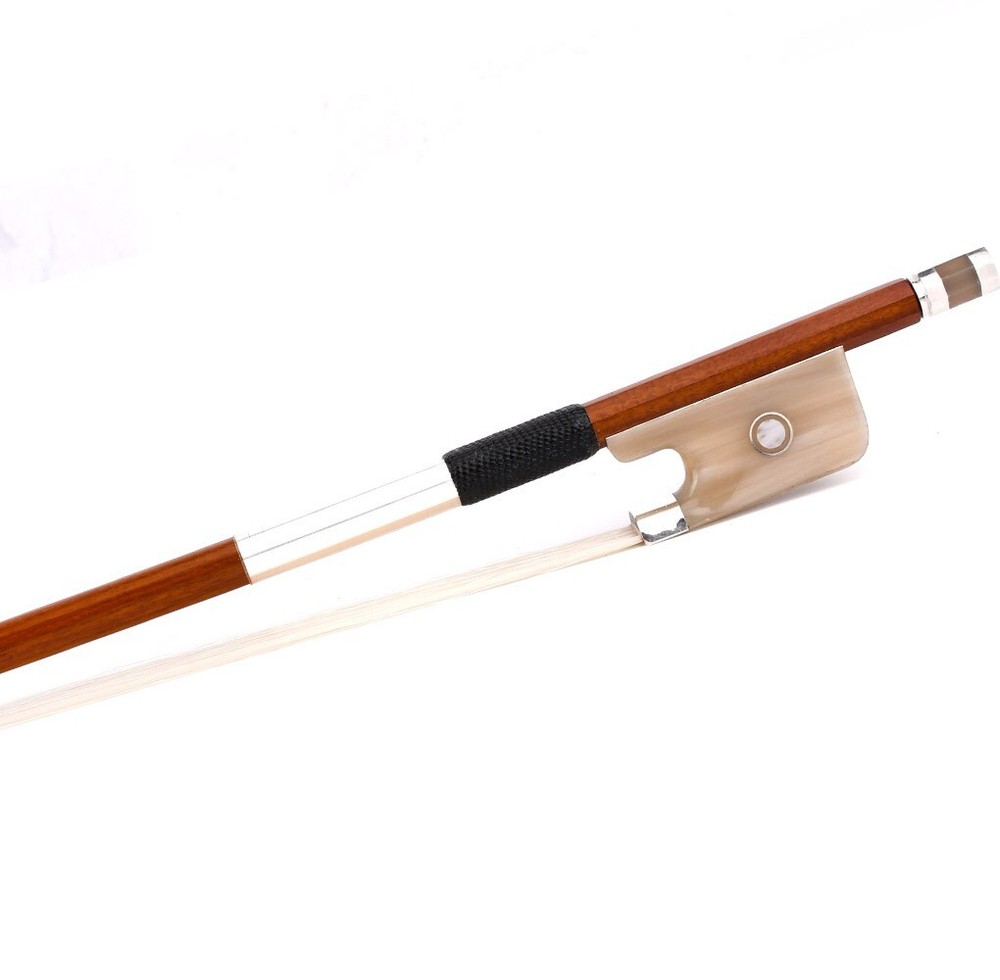 Master Pernambuco Cello Bow 4/4 E.Sartory Copy White OX Parisan eye Silver Stiff