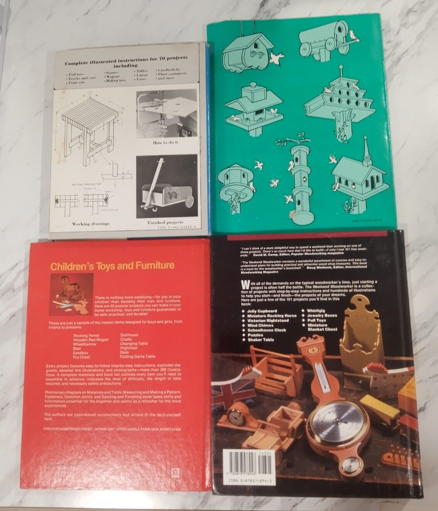 Woodworker/Crafts 4 Book Lot