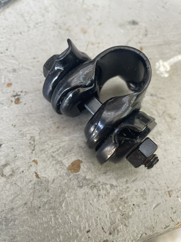 Seatpost Saddle Clamp 22mm Steel Black New