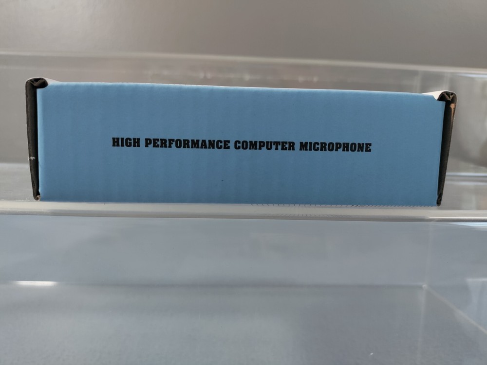 NEW MULTIMEDIA PC MIC HIGH PERFORMANCE COMPUTER MICROPHONE DESKTOP ROUND & BLACK