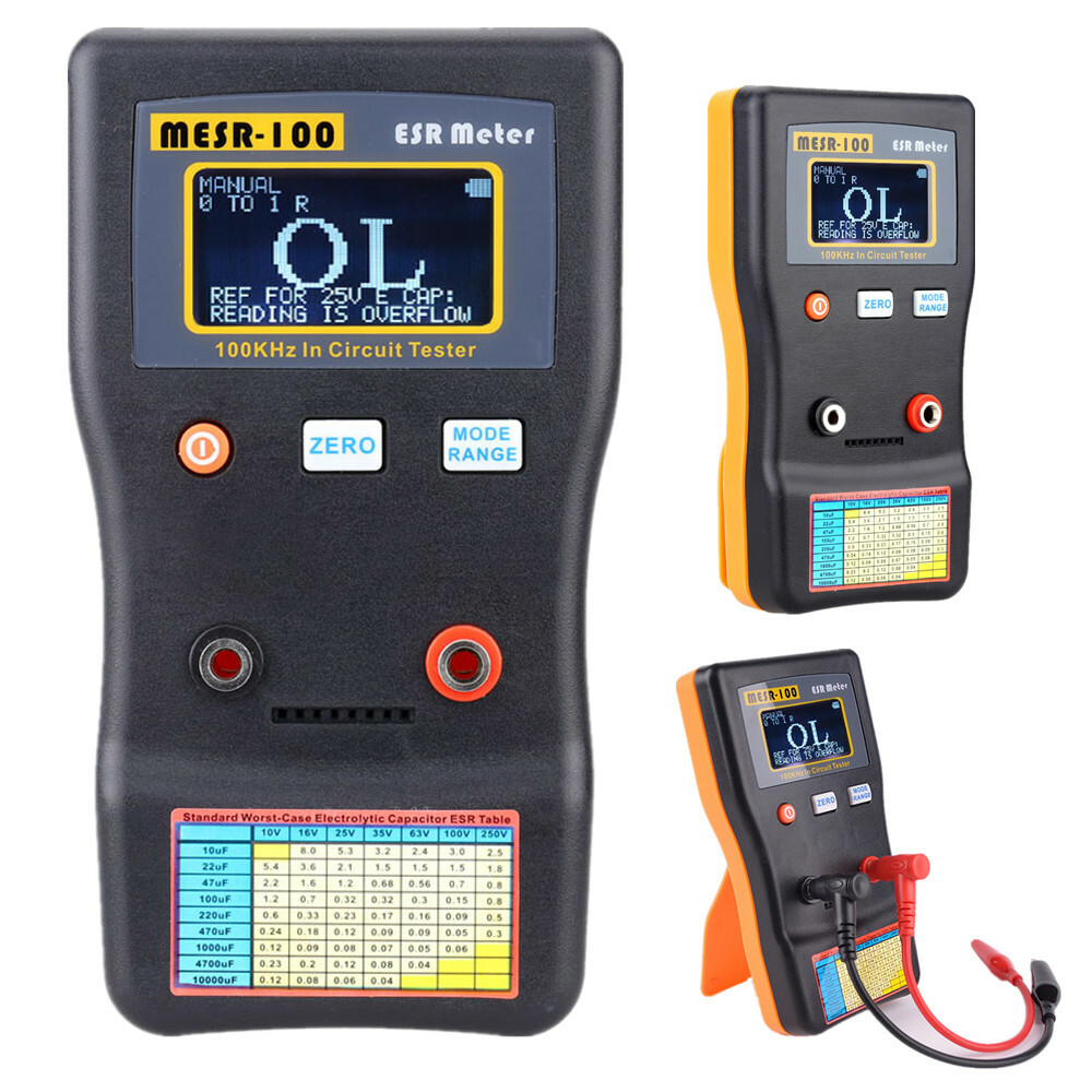 MESR-100 ESR Capacitance Ohm Meter Measuring Tool Capacitor Circuit Tester