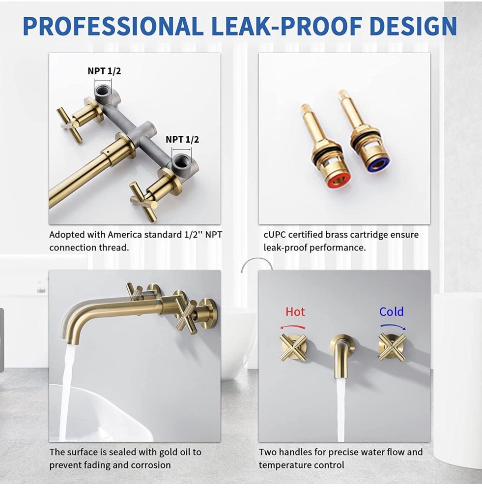 Gold Bathroom Faucet Amazon Brand