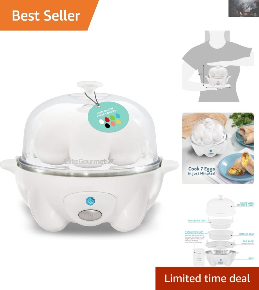 Automatic Egg Cooker with Timer: Perfect Hard, Medium, or Soft Boiled Eggs