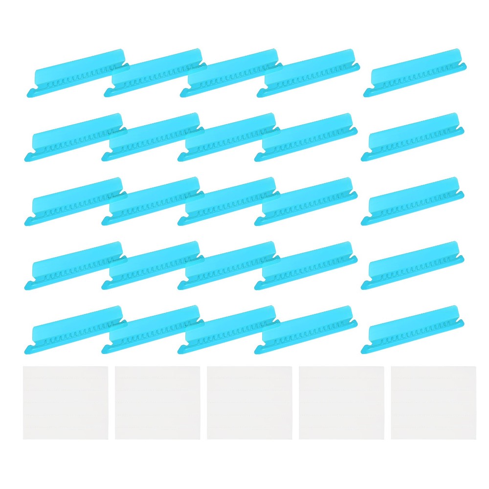 Hanging File Folder Tabs, 4 Inch File Folder Tabs and Inserts, Blue, 150 Pcs