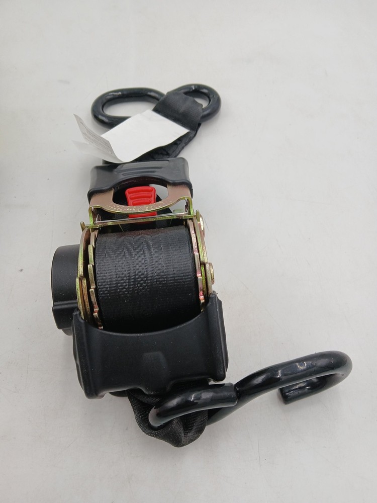 DC Cargo Retractable Ratchet Tie Down Straps 2x10ft S Hook Black 3300lb 2 Pack