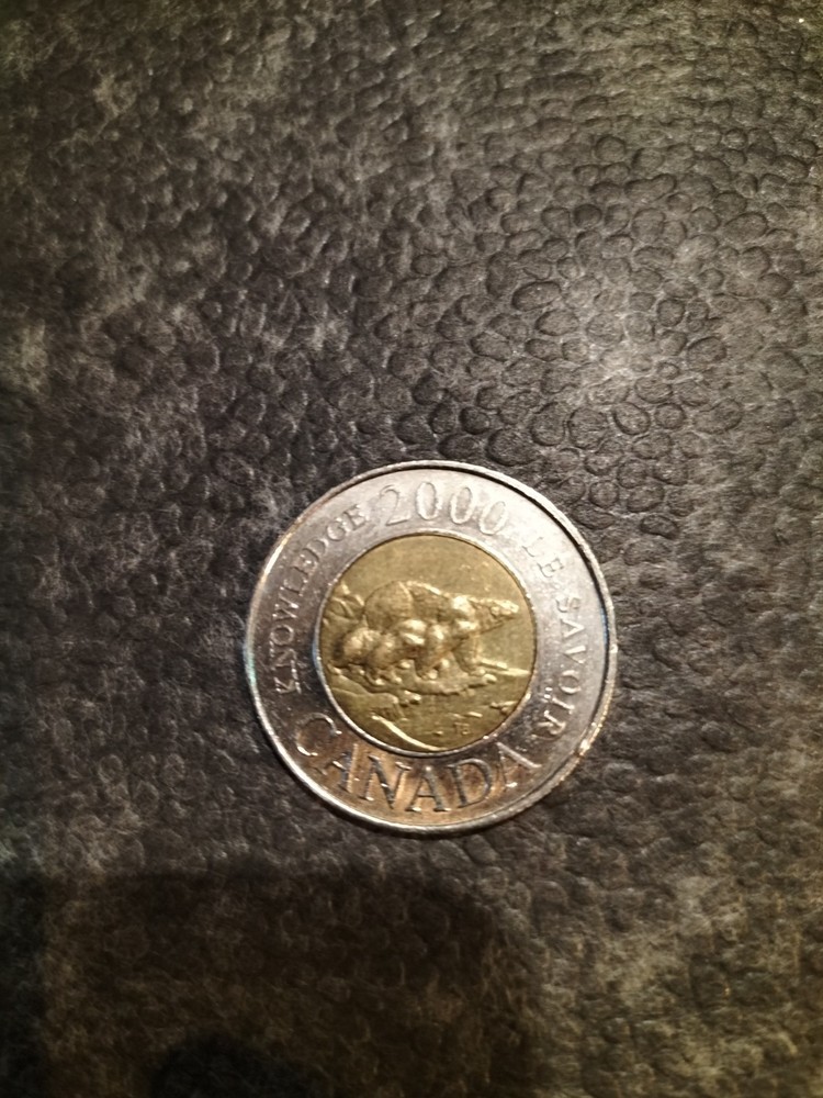 2000 Canada Knowledge Toonie Two Dollar Canadian Canada Coin