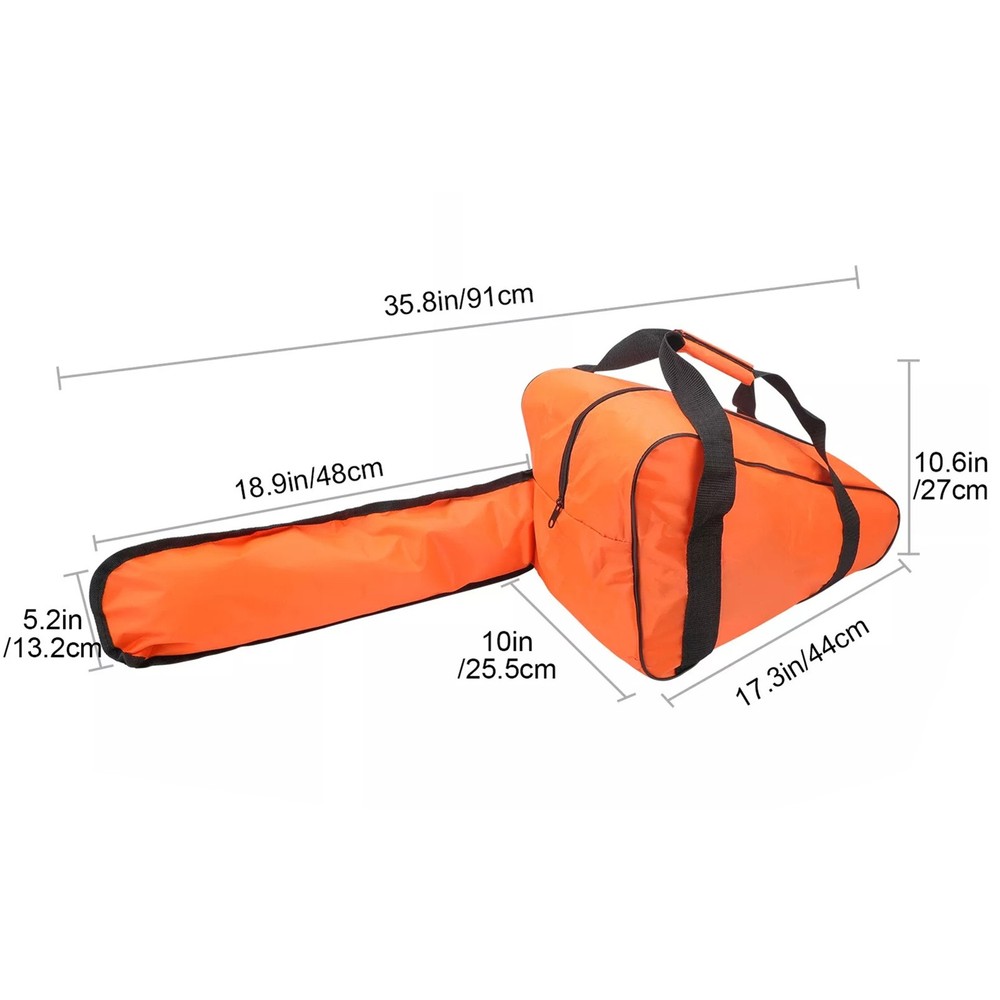Durable Orange Oxford Cloth Chainsaw Carrying Bag Multi-purpose Tool Bag