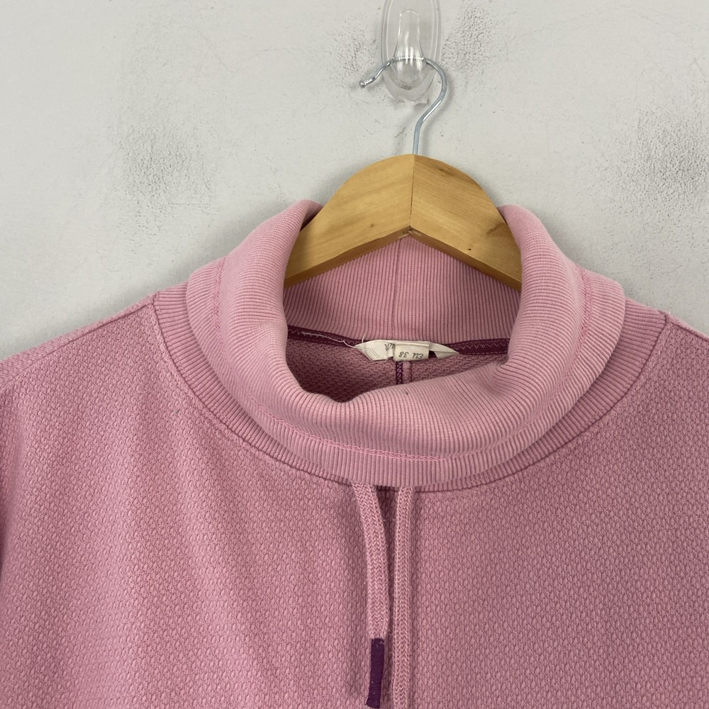 White Stuff Jumper Womens Size 10 Pink High Roll Neck Long Sleeve Pullover