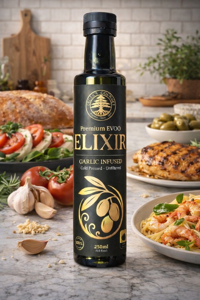 Garlic infused Extra Virgin Olive Oil
