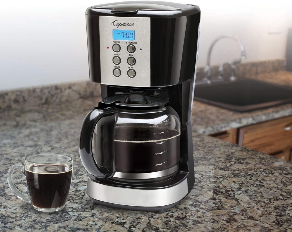 Capresso 12 Cup Drip Programmable Coffee Espresso Maker with Glass Carafe