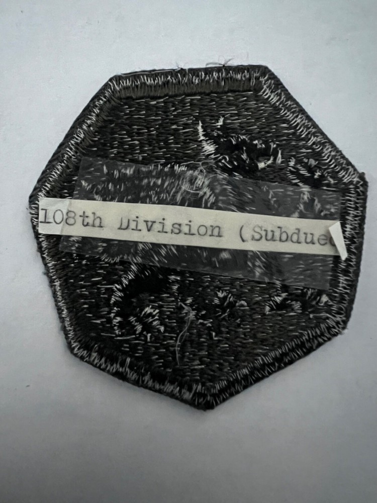 108th Division Subdued US Army Patch