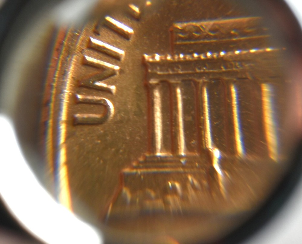 1972 D Lincoln Memorial Penny with Errors High Mint State Red