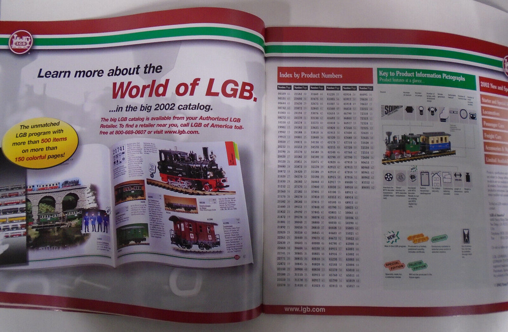 2002 LGB OF AMERICA INFO CATALOG