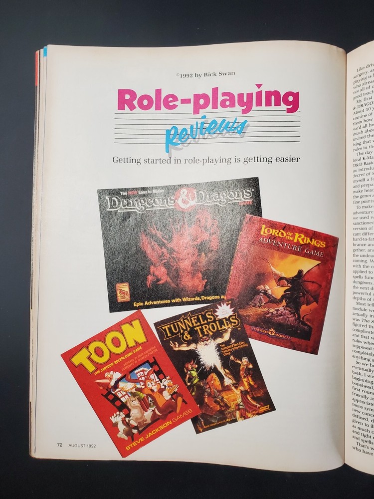 Dragon Magazine #184 August 1992