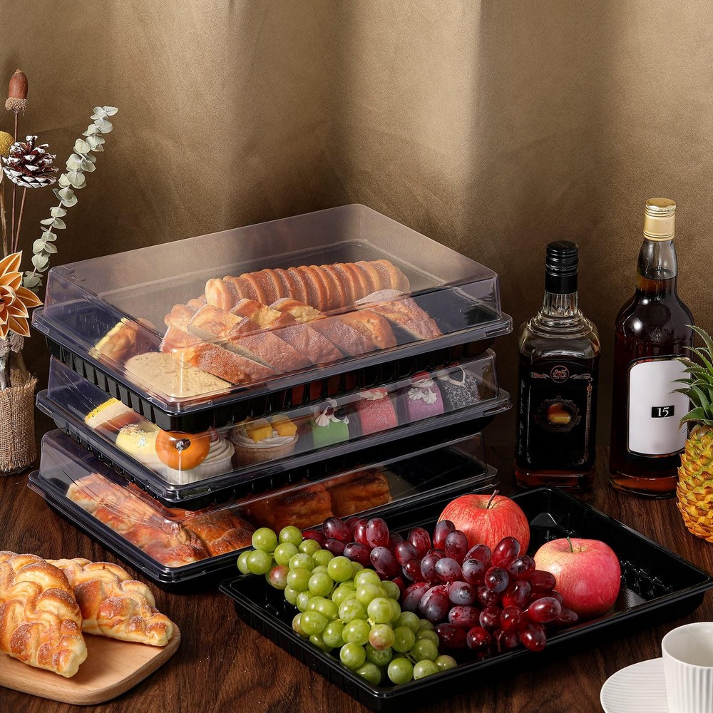 Shellwei 5 Pack Extra Large Easter & Spring Charcuterie Board with Lids, 15 x 10