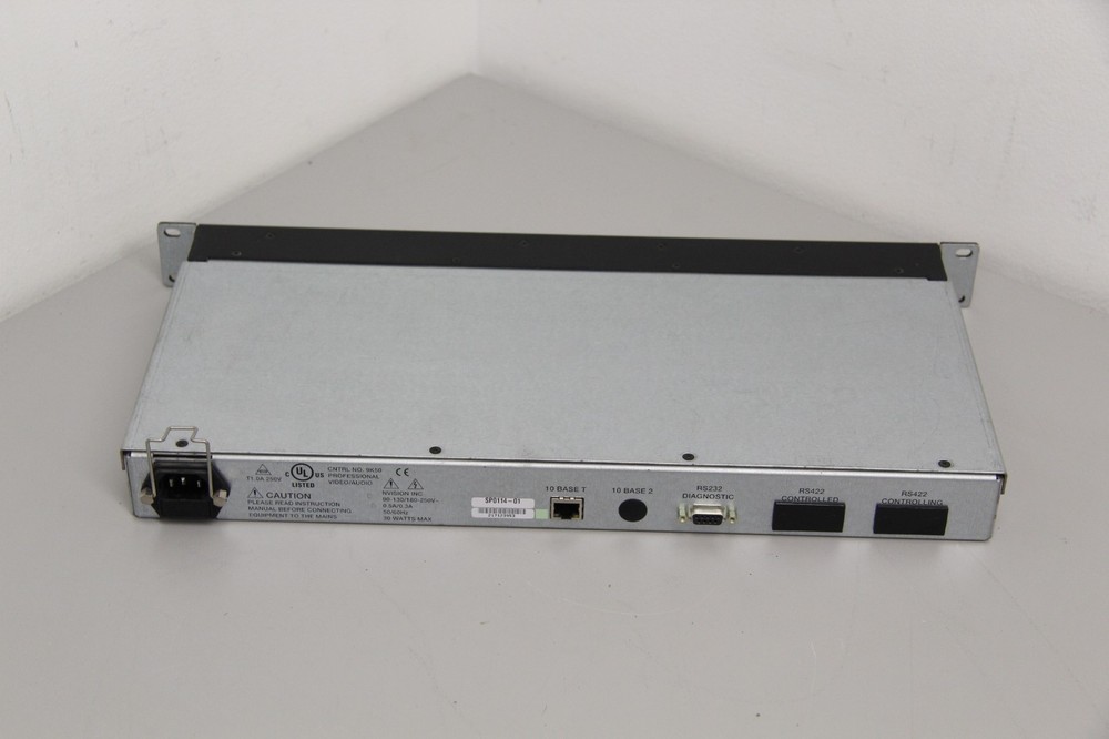 Miranda Nvision Rack Mount Router Control Panel NV9603A