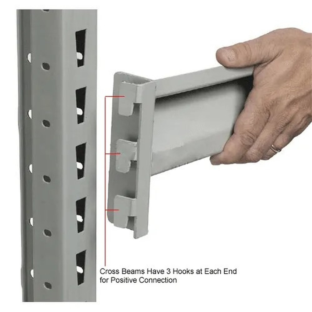 Global Industrial? Z Beam Pair, 60"L, Gray