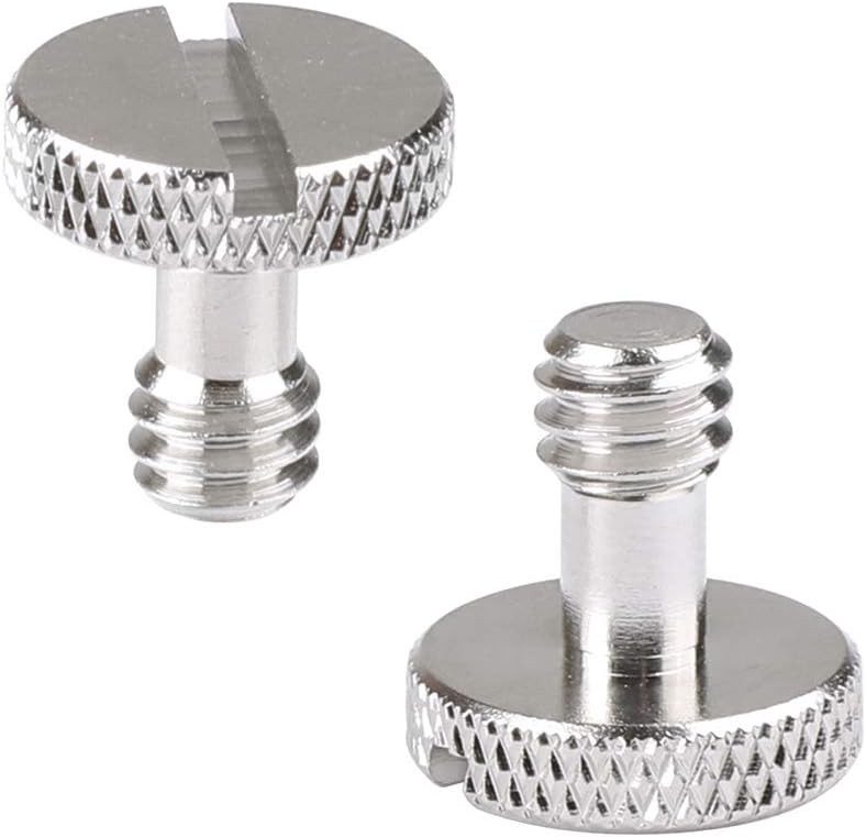 Camera Screw with 1/4"-20 & 3/8"-16 for Quick Release 1, Silver