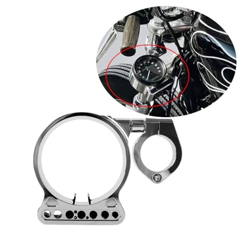 39MM Motorcycle Speedometer Side Mount Relocation Bracket - Adjustable Chrome