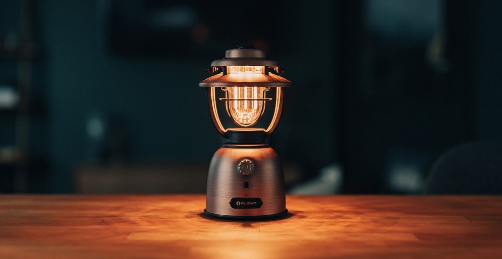 Olight Olantern Stretch Vintage Copper Camping Lamp w/Height Adjustable Head