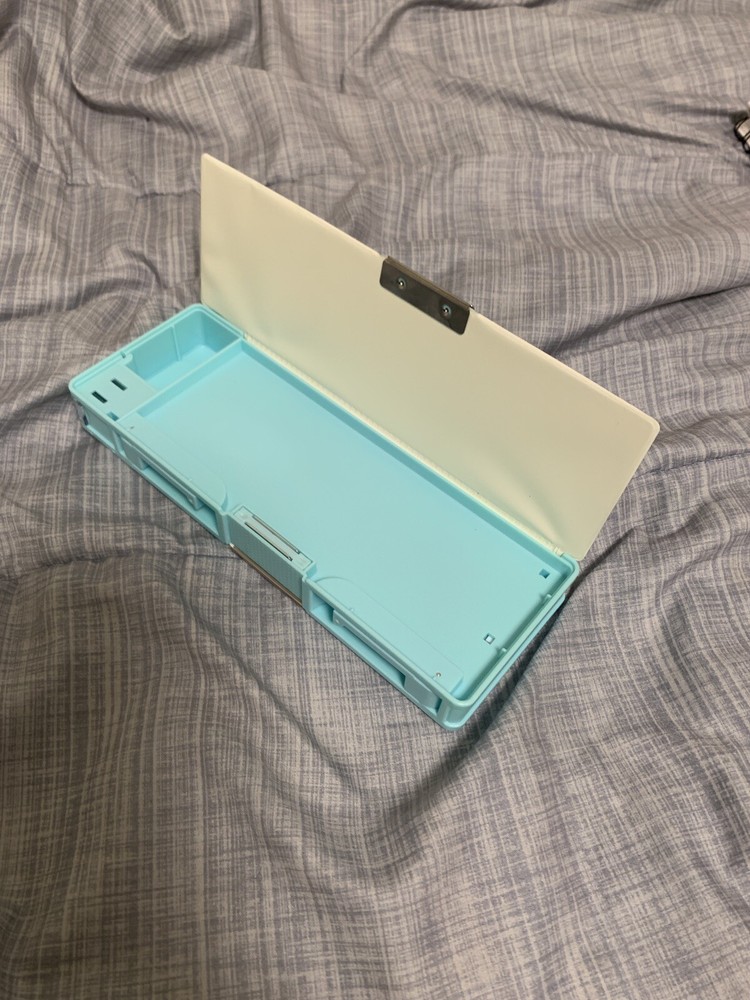 Daiso - Multi-Purpose School Pencil Case BLUE