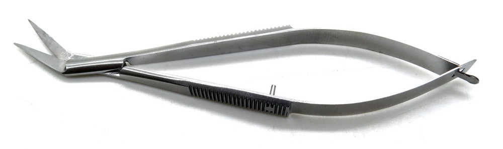 Castroviejo Angled Scissors Sharp/Sharp 4.75" Sqeeze Spring Micro Instruments