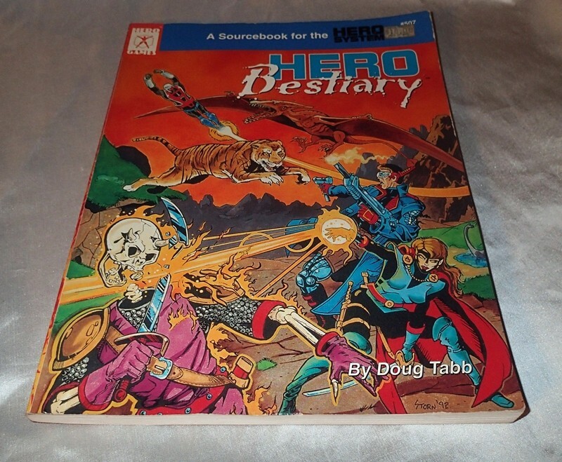 Hero Bestiary: A Sourcebook for the Hero System by Hero Games First Printing
