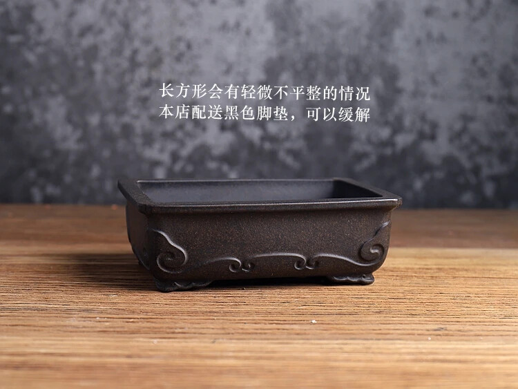 Ceramic Bonsia Flower Pot Garden Decoration Redware