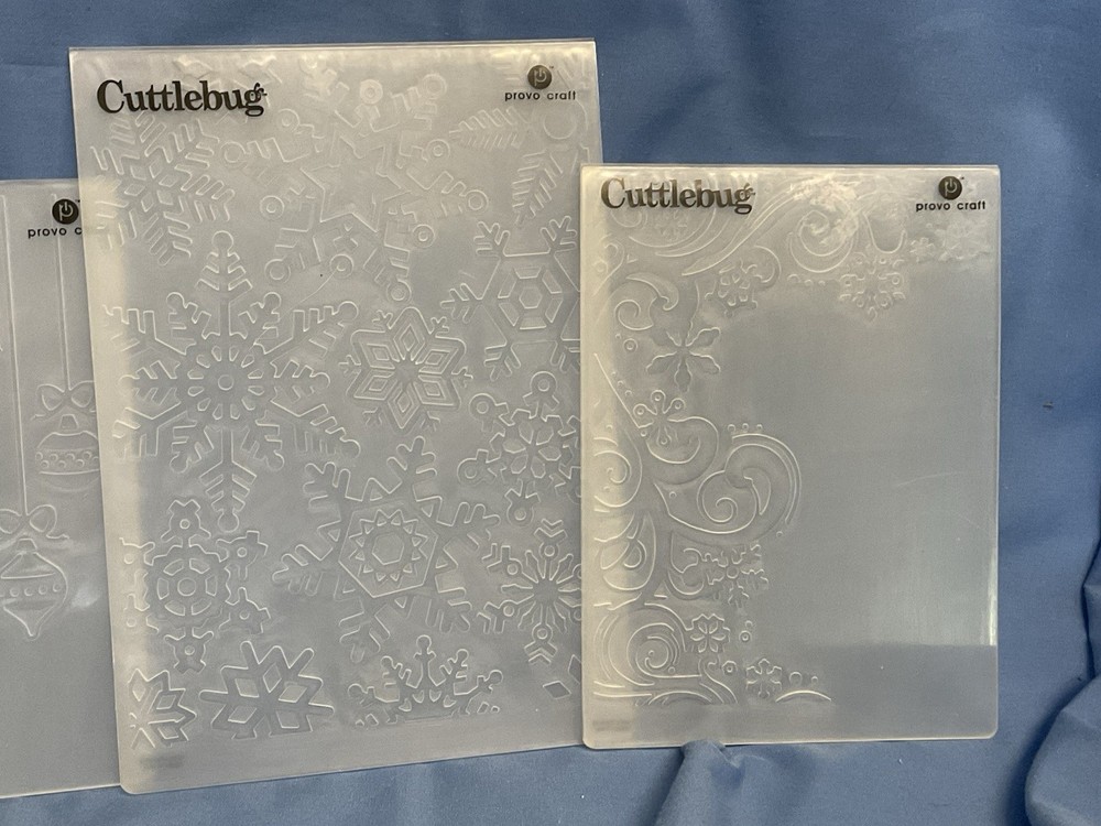 Cuttlebug Embossing Folders, Snowflakes, Ornaments