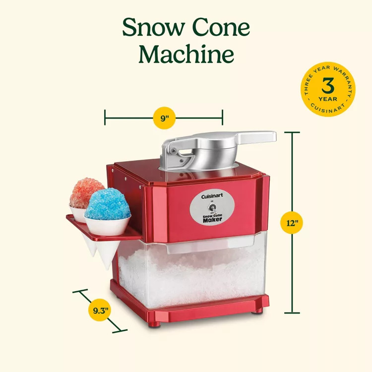 Cuisinart SCM-10 Snow Cone Maker - Red