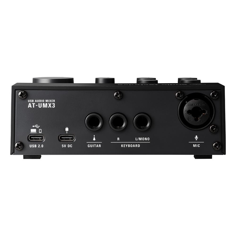 Audio-Technica AT-UMX3 Live Streaming USB Audio Mixer Bundle with.. -OPEN BOX