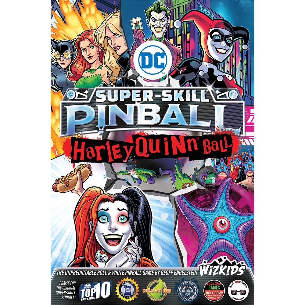 Harley Quinn Pinball Machine - DC Super-Skill Game, Fun Arcade Experience