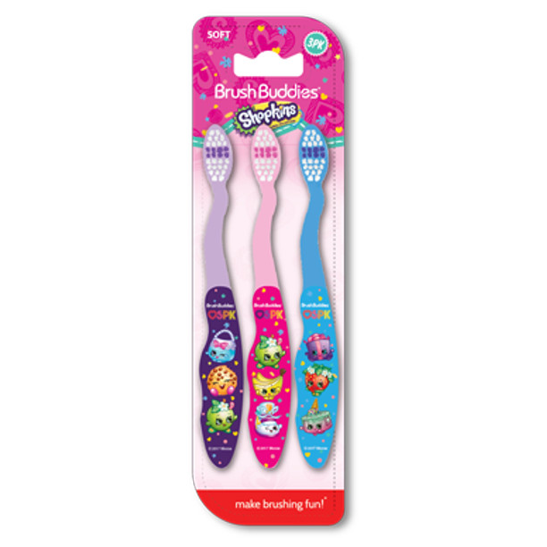Brush Buddies Shopkins Toothbrush 3 Pack