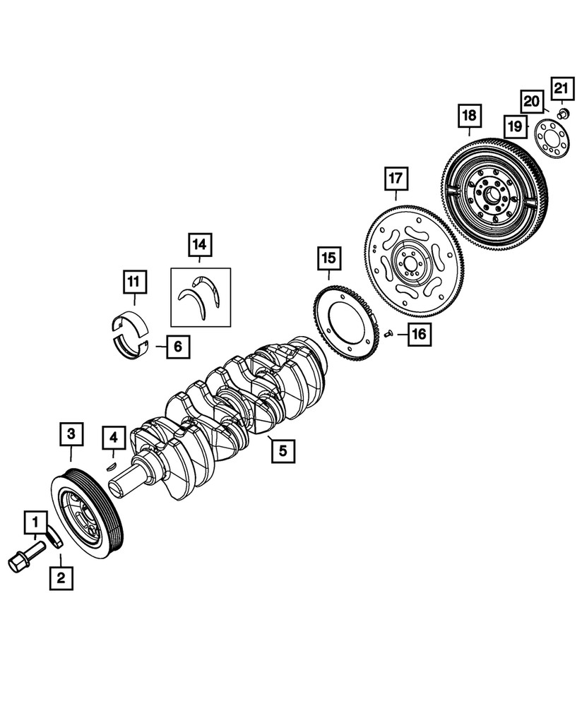 Genuine Mopar Flywheel 5106179AB