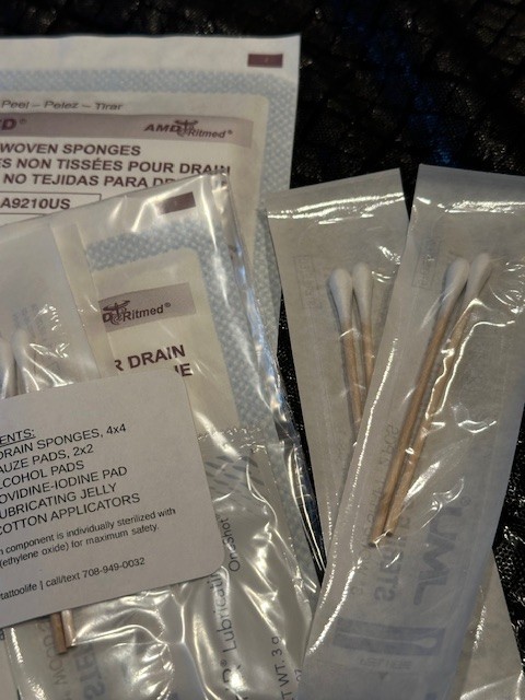 Body Piercing Prep Kits X 8