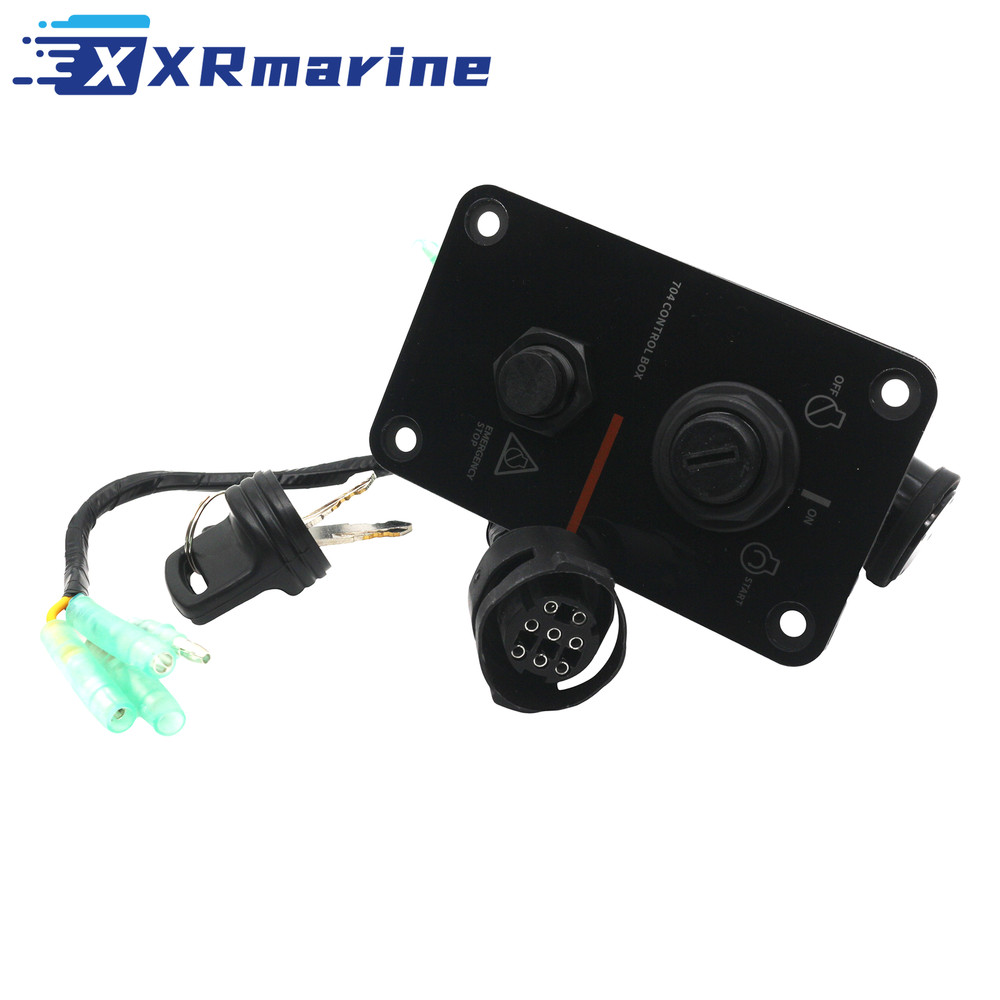 704-82570-12-00 Outboard Single Engine Key Switch Assembly Panel Repl For Yamaha