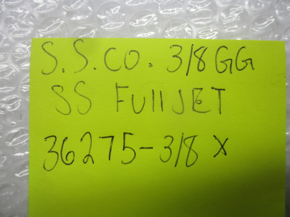 SPRAYING SYSTEMS 3/8GG 36275-3/8 FULLJET NOZZLE NSNP