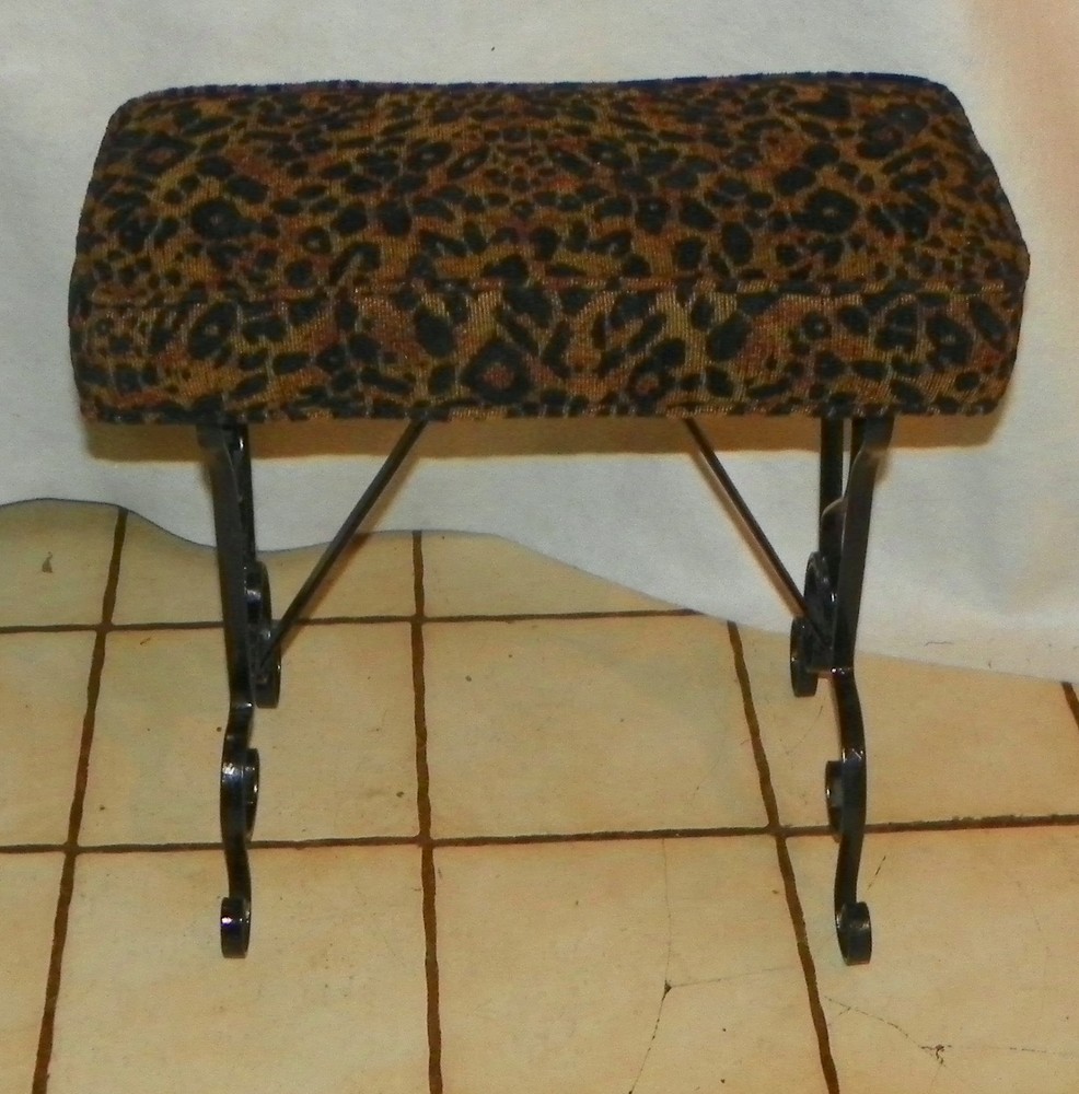Black Iron Vanity Bench (VB-95)