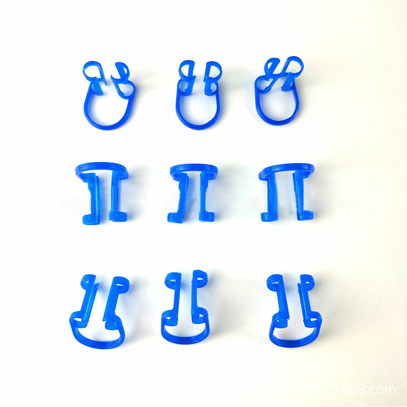 10Pcs Dental Disposable Cotton Rolls Holders Clip Isolate Teeth Clamp Plastic