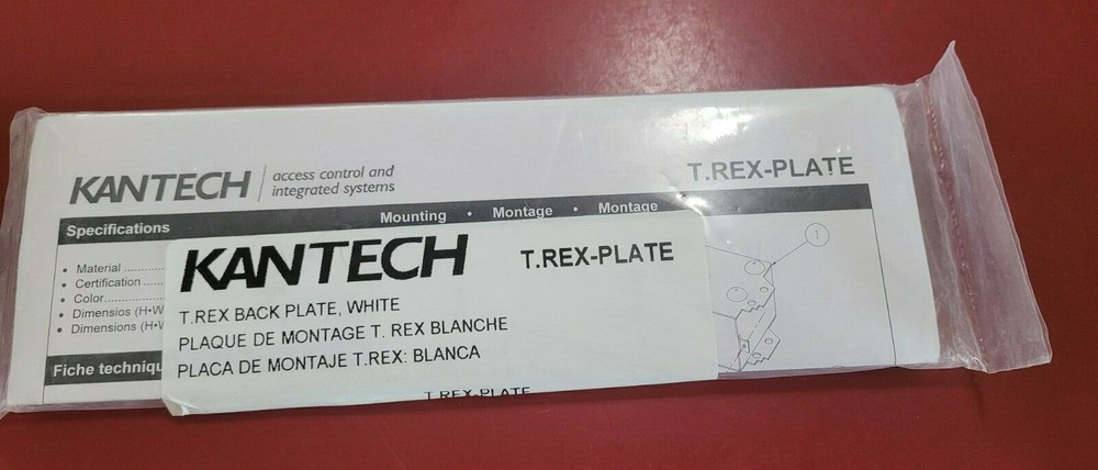 New Kantech T.REX-PLATE  Back Plate For Trex White