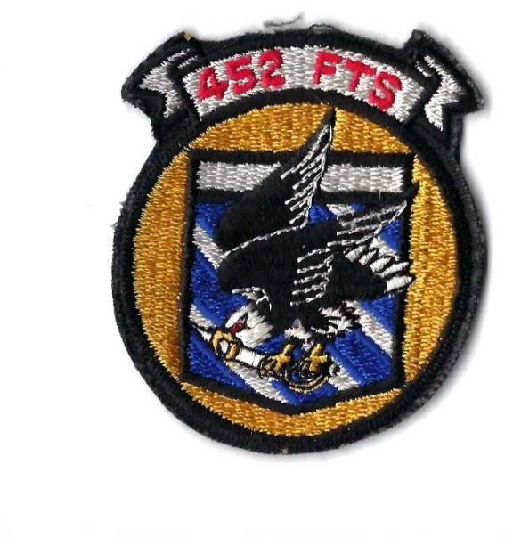 PATCH USAF  452ND FLYING TRAINING SQ FTS  MATHER AFB              JT1