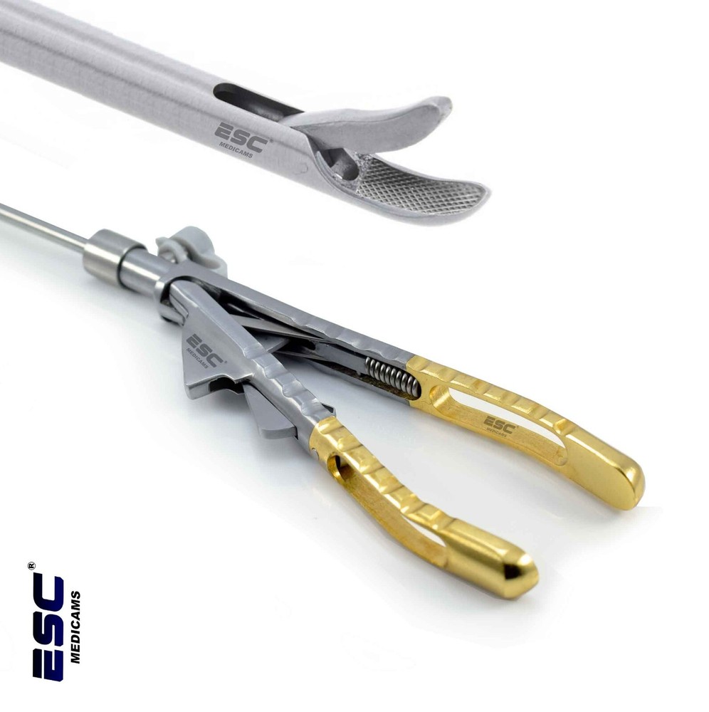 Laparoscopic Needle Holder Forceps Curved Jaw Laparoscopy Instruments