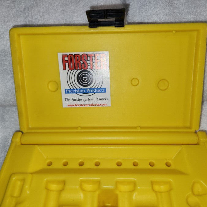 Forster Yellow Plastic Accessory Case - Clean - and Empty - NO ACCESSORIES