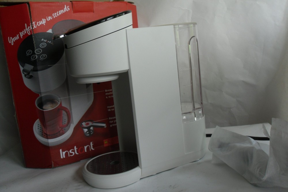 Instant Solo Coffee Maker K-cup or Ground, White