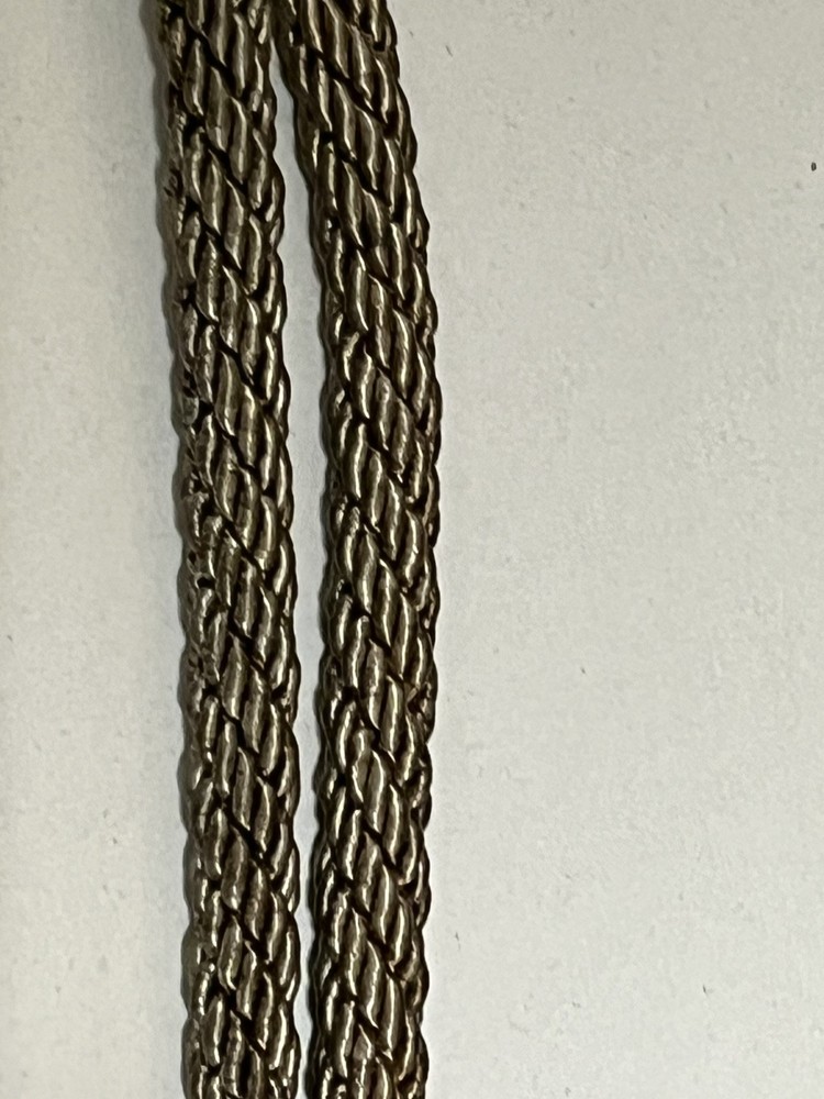 Original WW2 German Officer Hat Cap Braid Rope Chinstrap Silver Part