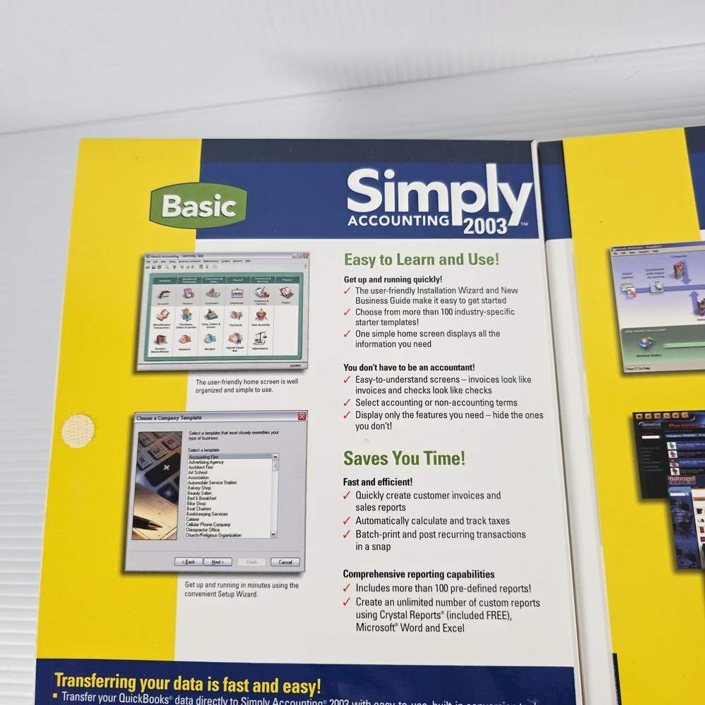 Simply Accounting 2003 Basic - Pc Software - Brand New Sealed