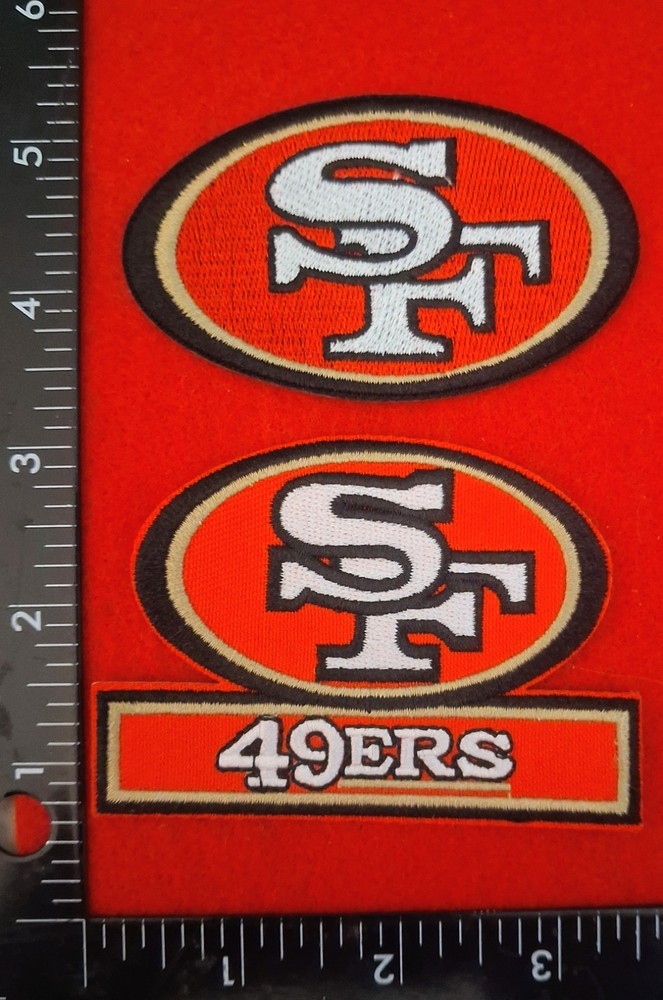 2 QTY SAN FRANCISCO 49ers IRON ON PATCH